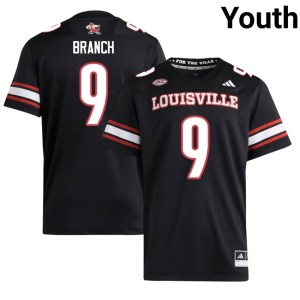 Youth College Football #9 Cardiac Cards Black Alumni Deion Branch Jersey 963748-535
