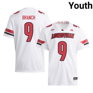 Youth White College Football Cardiac Cards #9 NCAA Deion Branch Jerseys 671165-537