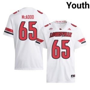 Youth #65 Louisville White Ellis McAdoo College Football 2026 Jerseys 463075-243