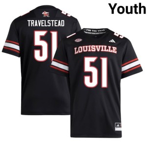 Youth University College Football Black #51 Hayden Travelstead Cardiac Cards Jerseys 707306-773