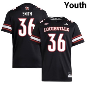 Youth Black Cards NCAA Jacob Smith #36 College Football Jerseys 629972-156