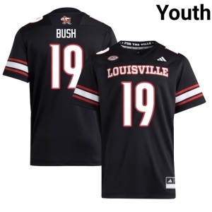 Youth College Football Michael Bush Card Nation Black #19 Alumni Jersey 559497-122