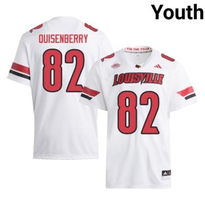 Youth #82 College Football Cardinal Nation Stitched White Montavin Quisenberry Jersey 823477-124