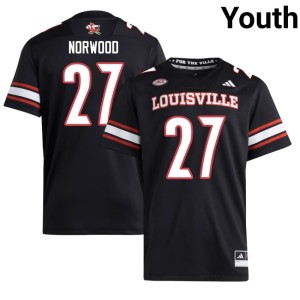 Youth College Football Black 2026-27 #27 Myles Norwood Cardinal Nation Jersey 262293-242
