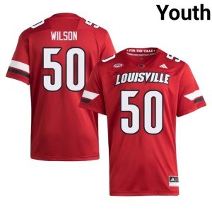 Youth Otis Wilson College Football #50 Alumni U of L Cardinals Red Jerseys 822364-189