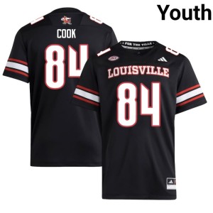 Youth Embroidery Payton Cook Black #84 College Football Cardinals Jerseys 780470-708