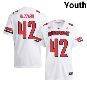 Youth Embroidery Cardiac Cards Rhys Dorsey College Football White #42 Jerseys 159566-411