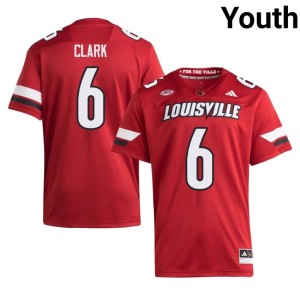 Youth #6 Stanquan Clark NCAA College Football U of L Cardinals Red Jersey 613293-251