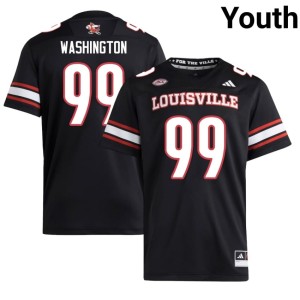 Youth #99 NCAA College Football Ted Washington Black Cardiac Cards Jerseys 241430-516