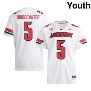 Youth White Alumni Louisville Teddy Bridgewater College Football #5 Jerseys 273267-728