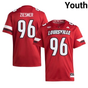 Youth #96 Tommy Ziesmer Red UL Cardinals 2026 College Football Jersey 805753-355