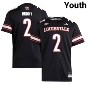 Youth Black College Football Louisville TreyShun Hurry Alumni #2 Jerseys 940917-640